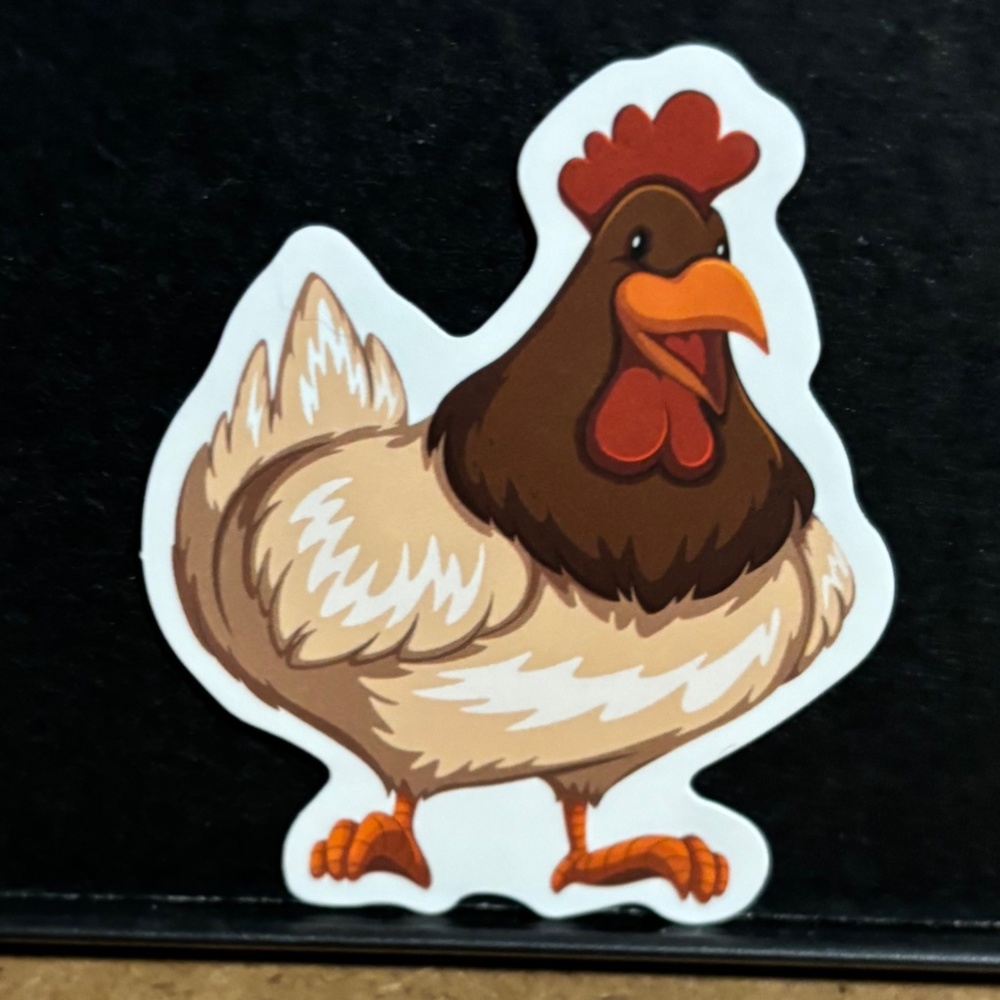 CUTE ROOSTER STICKER